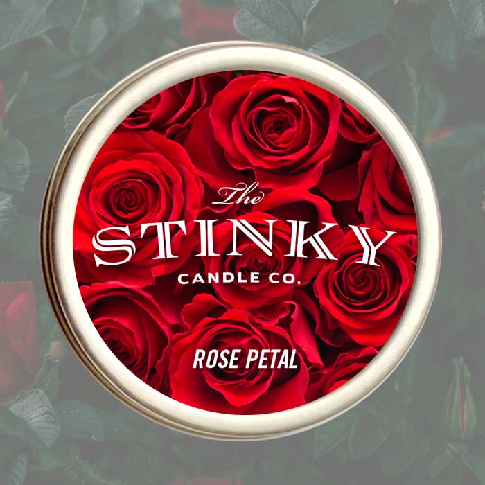 Rose Petal Candle The Stinky Candle Company